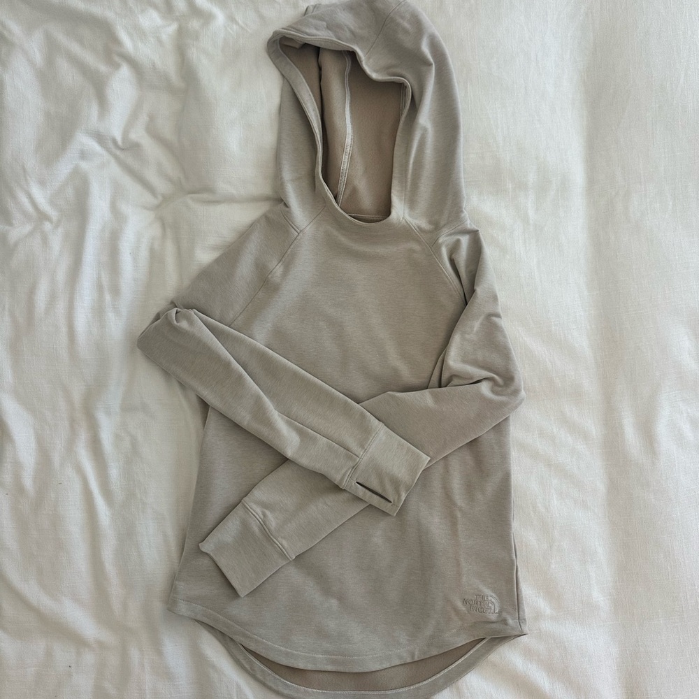 Beige Hooded Sweatshirt
